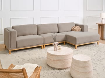 Hjørnesofa 5-seters Veng - Taupe - Møbler - Sofaer - Sofa med sjeselong