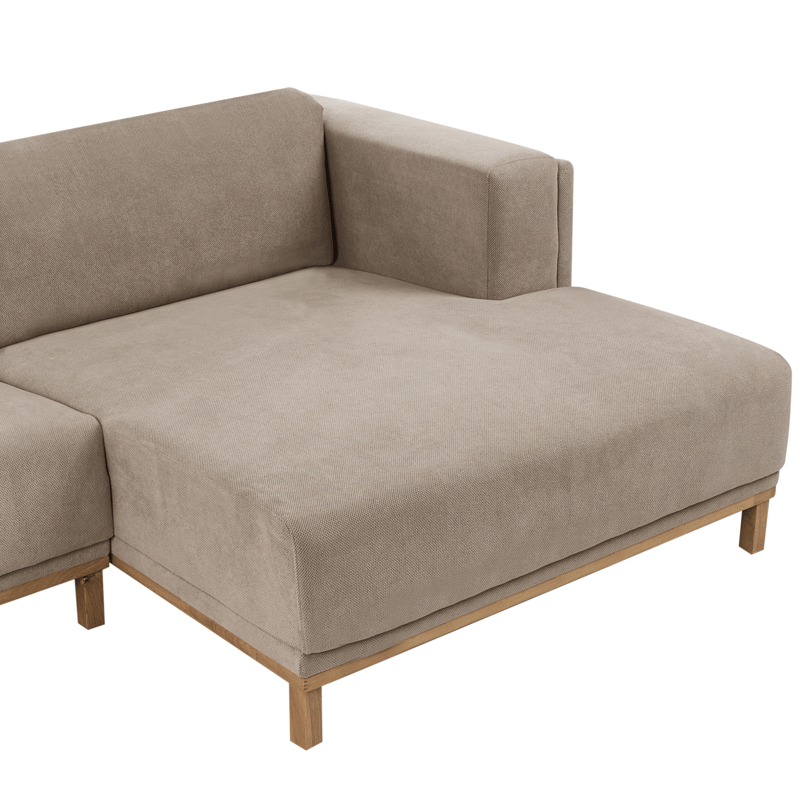 Hjørnesofa 5-seters Veng - Taupe - Møbler - Sofaer - Sofa med sjeselong