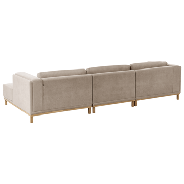 Hjørnesofa 5-seters Veng - Taupe - Møbler - Sofaer - Sofa med sjeselong