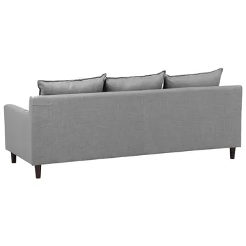 Hjørnesofa Elvenes - Grå, mørkt tre/Høyrevendt - Møbler - Sofaer - Sofa med sjeselong