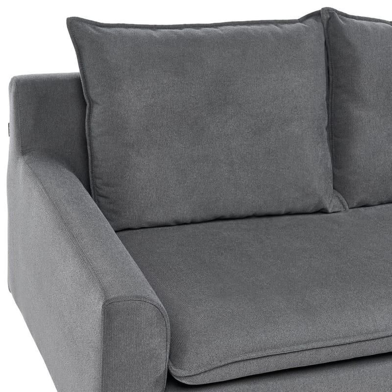 Hjørnesofa Elvenes - Mørk grå, mørkt tre/Høyrevendt - Møbler - Sofaer - Hjørnesofa