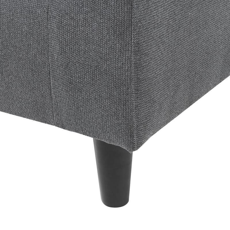 Hjørnesofa Elvenes - Mørk grå, mørkt tre/Høyrevendt - Møbler - Sofaer - Hjørnesofa