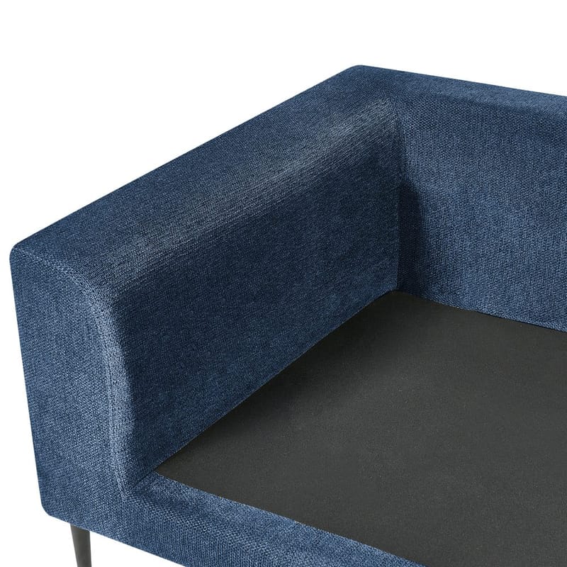 Hjørnesofa Flam - Blå, Svart/Vendbar/Polyester - Møbler - Sofaer - Hjørnesofa