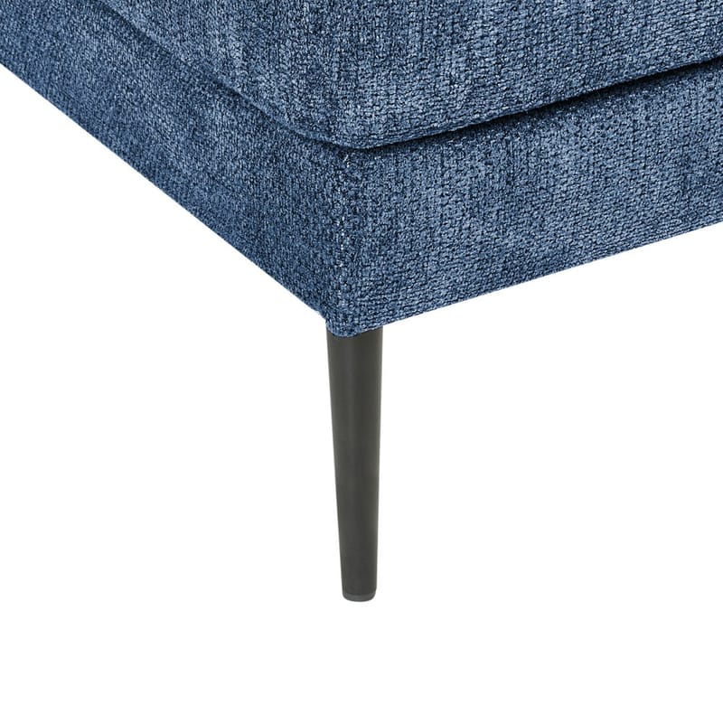 Hjørnesofa Flam - Blå, Svart/Vendbar/Polyester - Møbler - Sofaer - Hjørnesofa