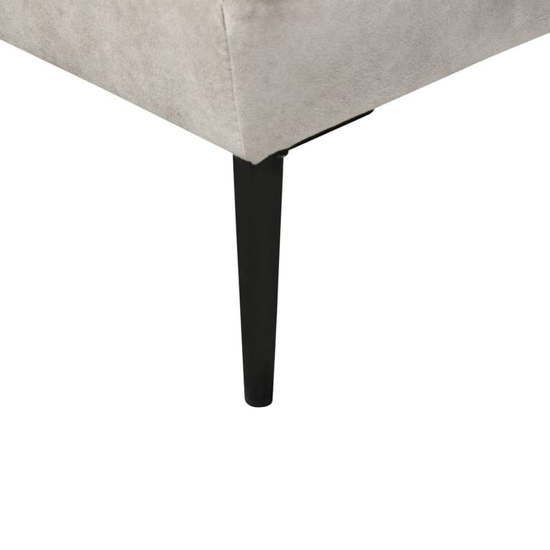 Hjørnesofa Flam - Grå, svart/ Høyrevendt/ Fløyel - Møbler - Sofaer - Hjørnesofa