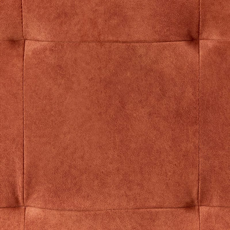 Hjørnesofa Flam - Oransje, svart/Høyrevendt/Fløyel - Møbler - Sofaer - Hjørnesofa