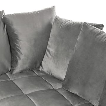 Hjørnesofa Grena - Grå, mørkt tre - Møbler - Sofaer - Hjørnesofa