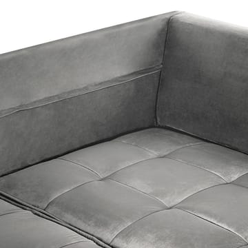Hjørnesofa Grena - Grå, mørkt tre - Møbler - Sofaer - Hjørnesofa