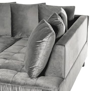 Hjørnesofa Grena - Grå, mørkt tre - Møbler - Sofaer - Hjørnesofa