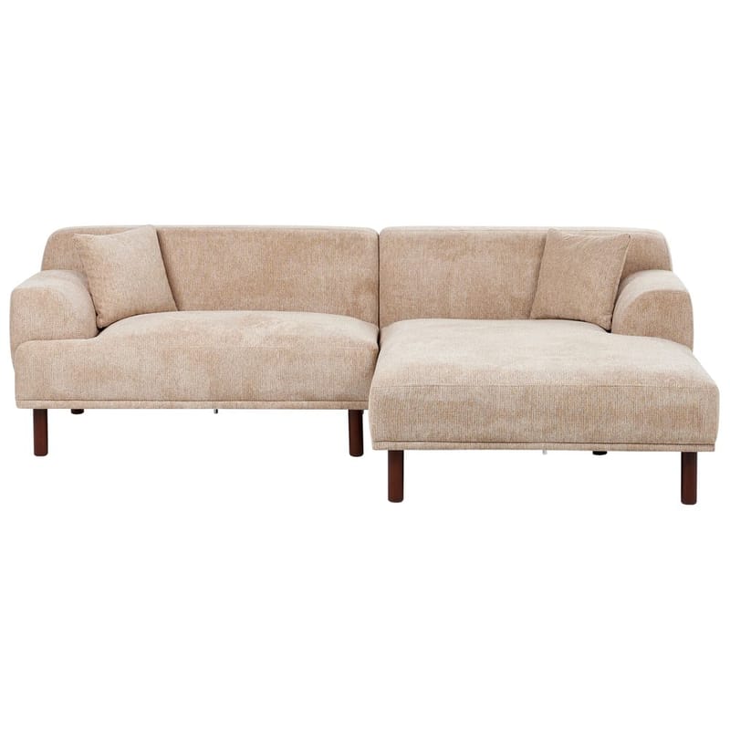 Hjørnesofa Holt - Beige, brun/polyester - Møbler - Sofaer - Hjørnesofa - Hjørnesofa med divan