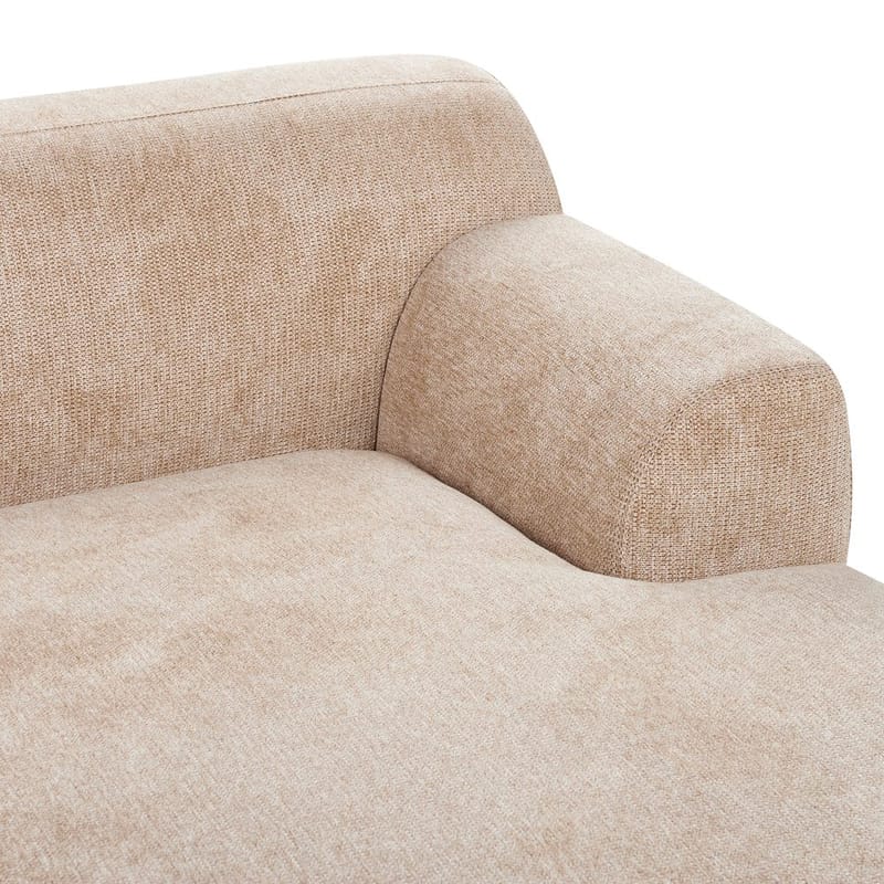 Hjørnesofa Holt - Beige, brun/polyester - Møbler - Sofaer - Hjørnesofa - Hjørnesofa med divan
