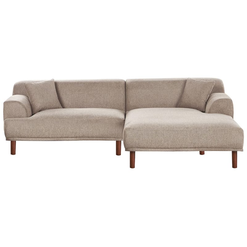 Hjørnesofa Holt, Taupe, brun/Polyester
