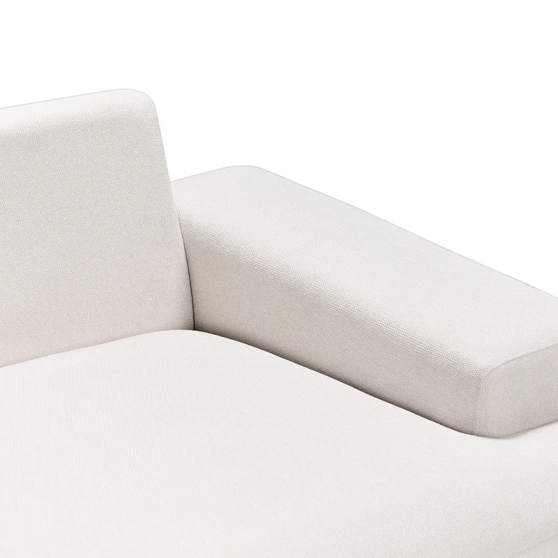 Hjørnesofa Mariferd - Beige, svart, mørkt tre/høyrevendt - Møbler - Sofaer - Hjørnesofa