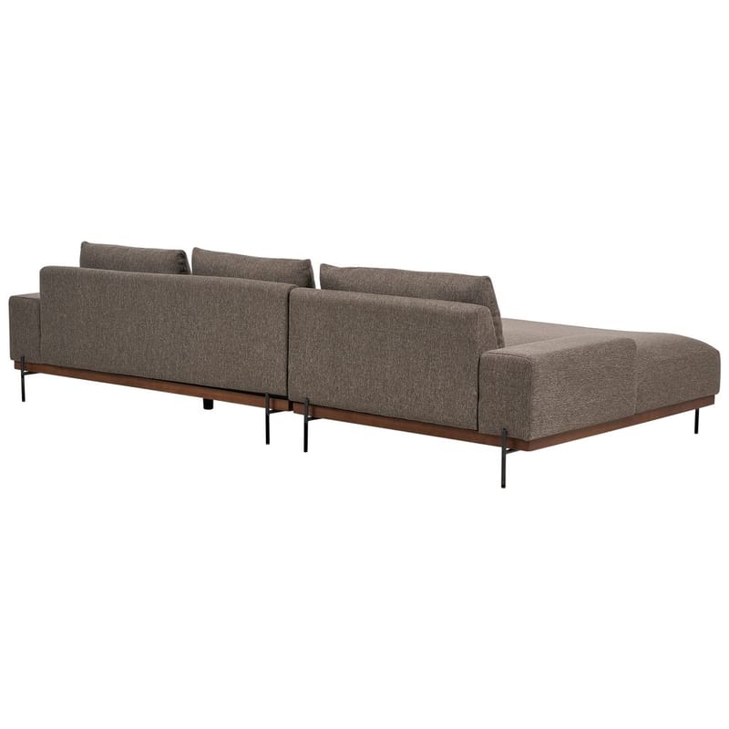 Hjørnesofa Mariferd - Brun, svart, mørkt tre/Høyrevendt - Møbler - Sofaer - Hjørnesofa