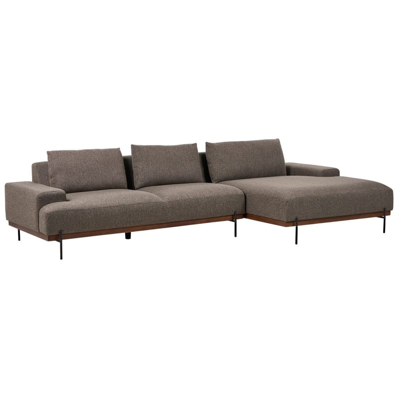 Hjørnesofa Mariferd - Brun, svart, mørkt tre/Venstrevendt - Møbler - Sofaer - Hjørnesofa