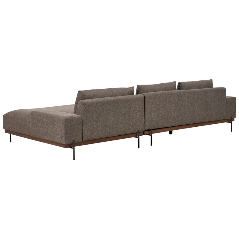 Hjørnesofa Mariferd - Brun, svart, mørkt tre/Venstrevendt - Møbler - Sofaer - Hjørnesofa