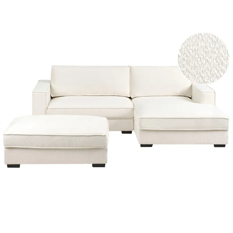 Hjørnesofa med fotskammel Renders, Beige
