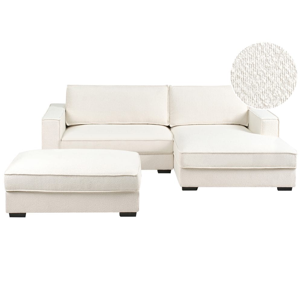 Hjørnesofa med fotskammel Renders - Beige