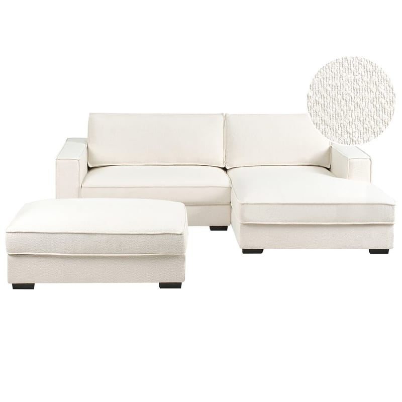 Hjørnesofa med fotskammel Renders, Beige