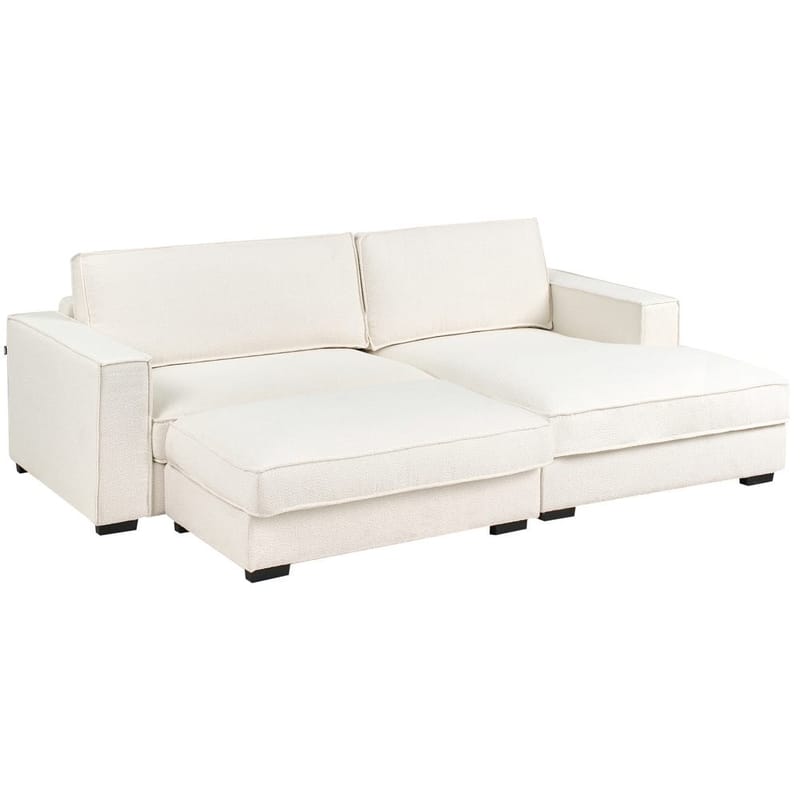 Hjørnesofa med fotskammel Renders - Beige - Møbler - Sofaer - Hjørnesofa - Hjørnesofa med divan