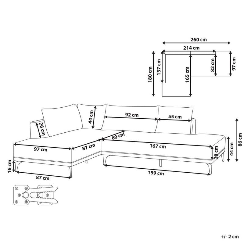 Hjørnesofa Myken - Høyrevendt - Møbler - Sofaer - Modulsofaer - Hjørnemodul