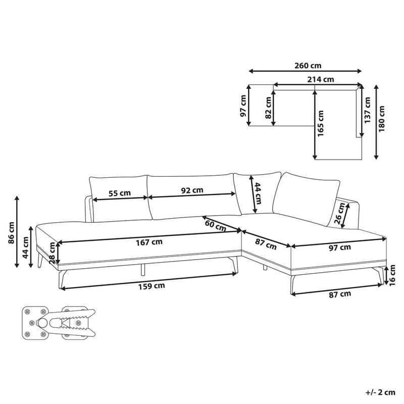 Hjørnesofa Myken - Venstrevendt - Møbler - Sofaer - Modulsofaer - Hjørnemodul
