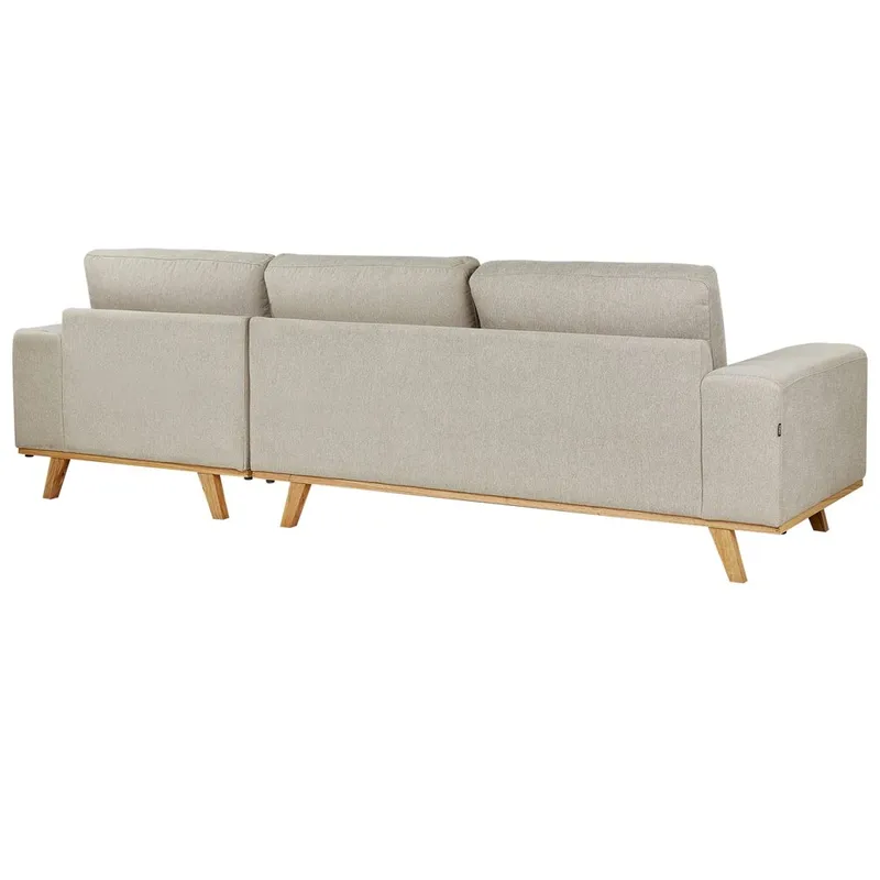 Hjørnesofa Nora - Beige, lyst tre/venstrevendt - Møbler - Sofaer - Hjørnesofa - Hjørnesofa med divan
