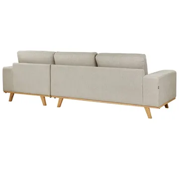 Hjørnesofa Nora - Beige - Møbler - Sofaer - Sofa med sjeselong