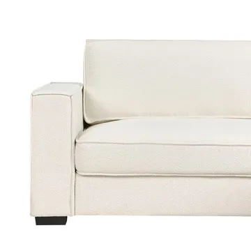 Hjørnesofa Renders - Hvit, Svart - Møbler - Sofaer - Sofa med sjeselong