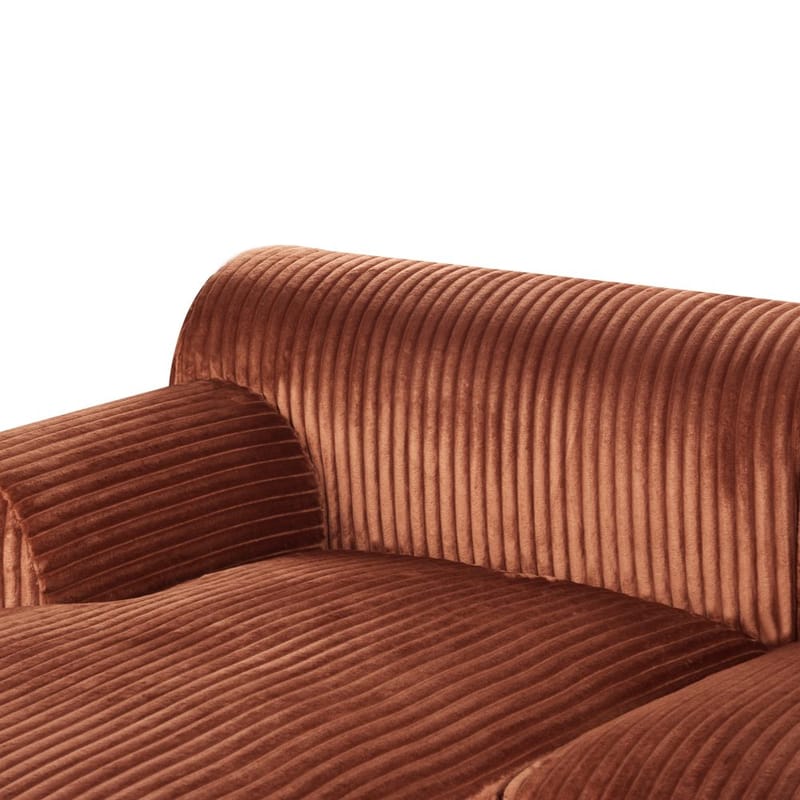 Hjørnesofa Stenum - Brun, messing/Venstrevendt - Møbler - Sofaer - Hjørnesofa - Howard hjørnesofa