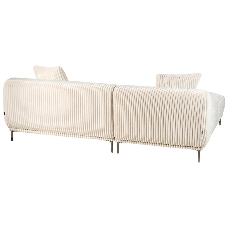 Hjørnesofa Stenum - Hvit, messing/Høyrevendt - Møbler - Sofaer - Hjørnesofa - Howard hjørnesofa