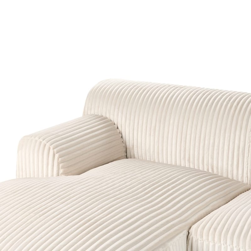 Hjørnesofa Stenum - Hvit, messing/Høyrevendt - Møbler - Sofaer - Hjørnesofa - Howard hjørnesofa