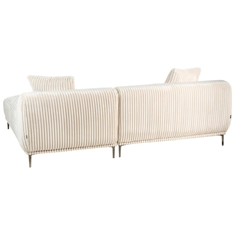 Hjørnesofa Stenum - Hvit, messing/Venstrevendt - Møbler - Sofaer - Hjørnesofa - Howard hjørnesofa