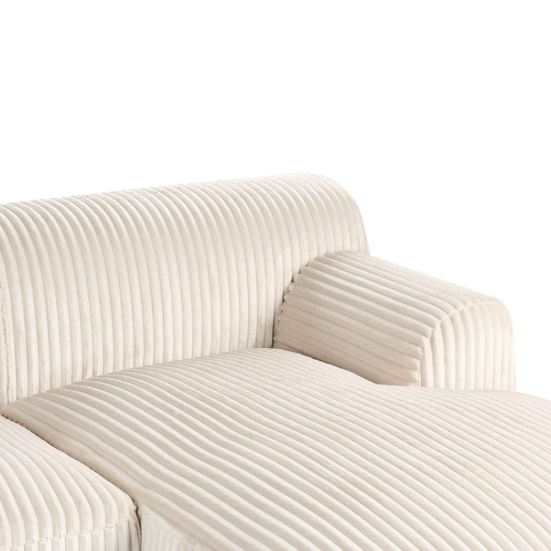 Hjørnesofa Stenum - Hvit, messing/Venstrevendt - Møbler - Sofaer - Hjørnesofa - Howard hjørnesofa