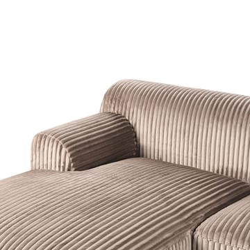 Hjørnesofa Stenum - Lys brun, messing/Høyrevendt - Møbler - Sofaer - Sofa med sjeselong