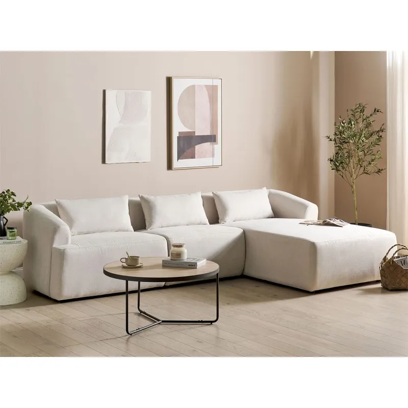 Hjørnesofa Svansele - Beige/Venstrevendt - Møbler - Sofaer - Modulsofaer - Komplett modulsofa