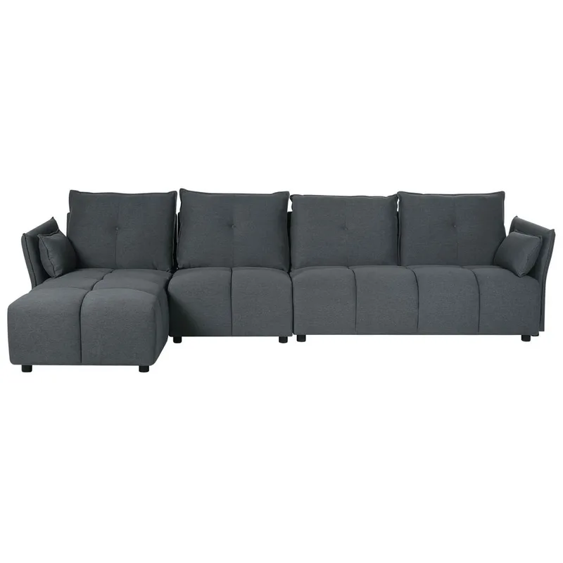 Hjørnesofa Tomra - Grafittgrå - Møbler - Sofaer - Hjørnesofa - Hjørnesofa med divan