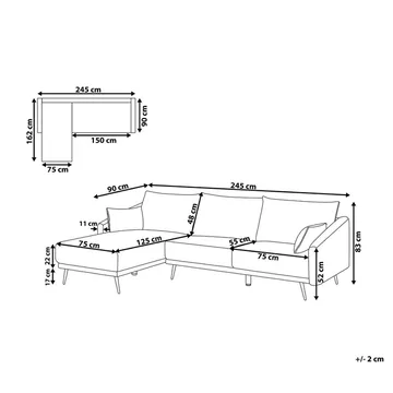 Hjørnesofa Varde - Møbler - Sofaer - Sofa med sjeselong