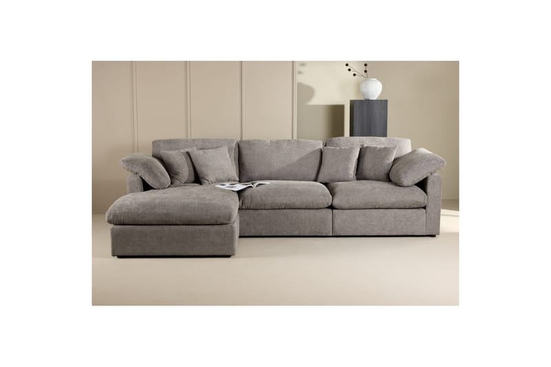 Hjørnesofa VIND Amalfi mørkegrå - Møbler - Sofaer - Sofa med sjeselong