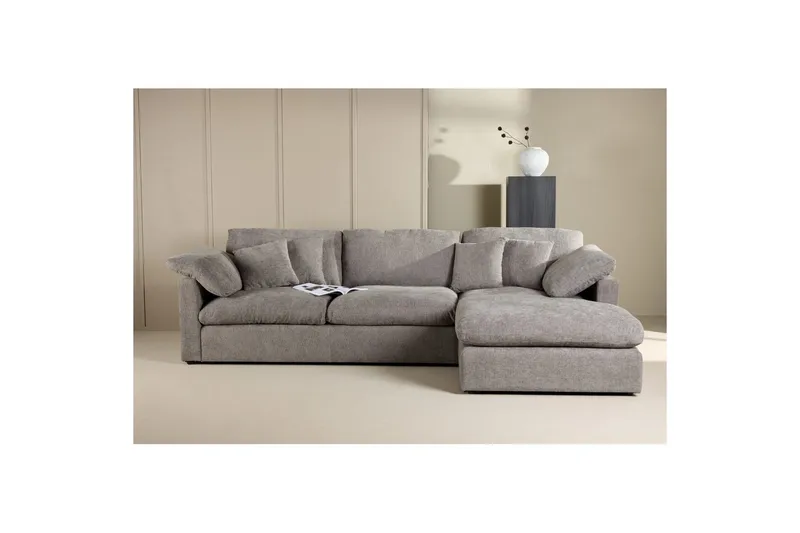 Hjørnesofa VIND Amalfi mørkegrå - Møbler - Sofaer - Sofa med sjeselong