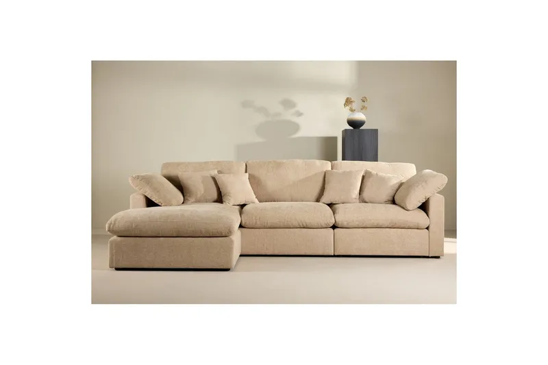 Hjørnesofa VIND Amalfi Sand - Møbler - Sofaer - Sofa med sjeselong