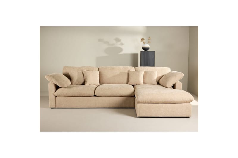 Hjørnesofa VIND Amalfi Sand - Møbler - Sofaer - Sofa med sjeselong