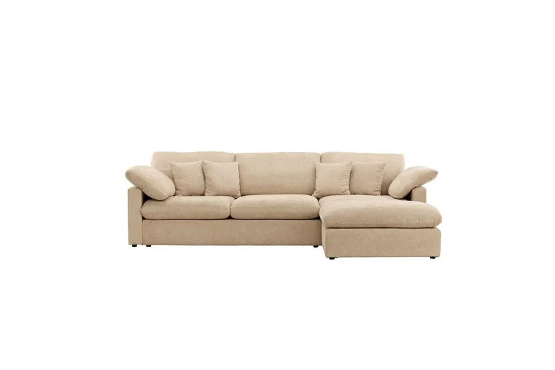 Hjørnesofa VIND Amalfi Sand - Møbler - Sofaer - Sofa med sjeselong