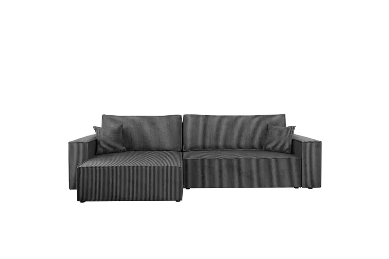 Hobson Sofa med Divan 3-seter, Mørk grå