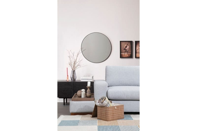 Huelva 5-seter Høyrevendt L-formet Sofa med Sjeselong 308 cm i Stoff - Grå - Møbler - Sofaer - Sofa med sjeselong