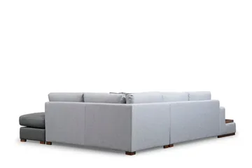 Huelva 5-seter Høyrevendt L-formet Sofa med Sjeselong 308 cm i Stoff - Grå - Møbler - Sofaer - Sofa med sjeselong
