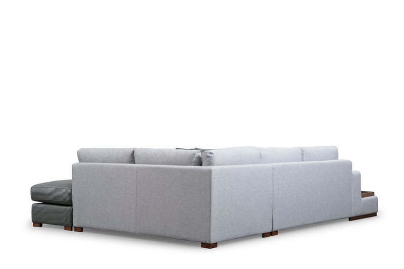Huelva 5-seter Høyrevendt L-formet Sofa med Sjeselong 308 cm i Stoff - Grå - Møbler - Sofaer - Sofa med sjeselong