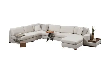Huelva Divansofa - Beige - Møbler - Sofaer - Hjørnesofa - Hjørnesofa med divan