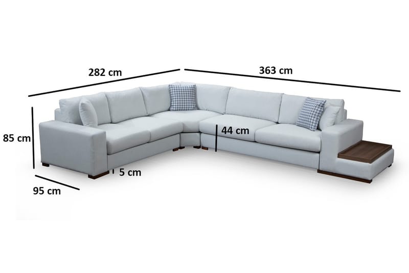 Huelva Divansofa - Beige - Møbler - Sofaer - Hjørnesofa