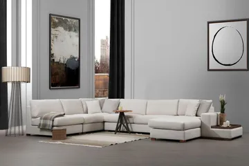 Huelva Divansofa - Beige - Møbler - Sofaer - Hjørnesofa - Hjørnesofa med divan